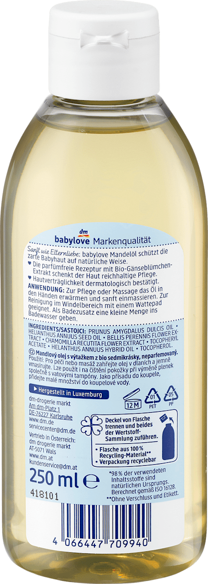 babylove – Almond Oil Sensitive 250ml