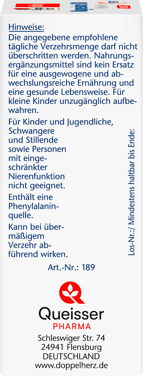 Doppelherz Aktiv Magnesium 500 + B12 + D3 Direct – 20 Sachets