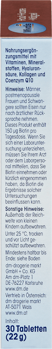 Skin Hair Nails – 30 Tablets, 22 g