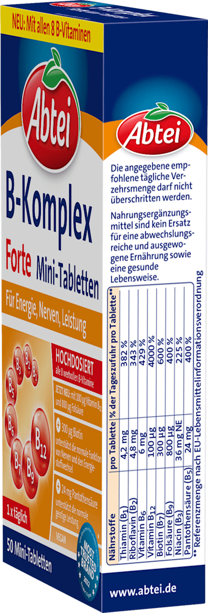 Abtei Vitamin B-Komplex Forte 50 Tablets