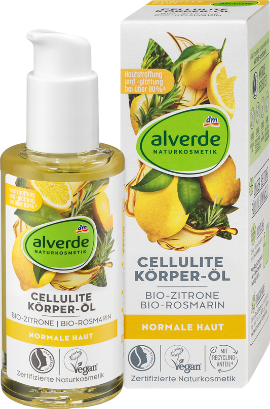 Alverde – Cellulite Body Oil (Organic Lemon & Organic Rosemary) 100ml