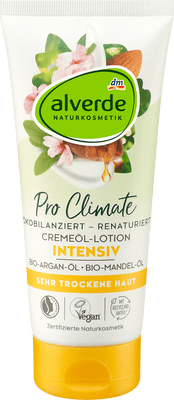 Alverde Pro Climate Cremeöl-Lotion Intensiv – Bio-Arganöl & Bio-Mandelöl 200ml