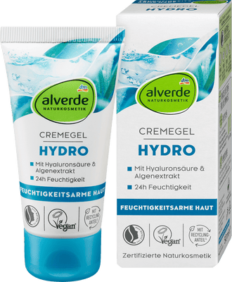 Alverde Hydro Cream Gel with Hyaluronic Acid & Algae Extract 50ml