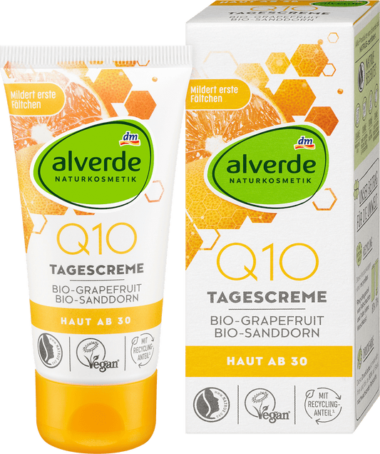 Alverde Q10 Day Cream with Organic Grapefruit & Organic Sea Buckthorn 50ml
