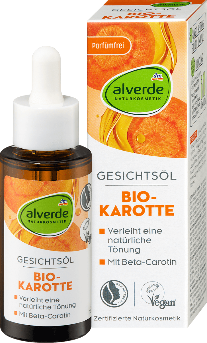 Alverde – Face Oil Bio-Carrot (with Beta-Carotene) 30ml