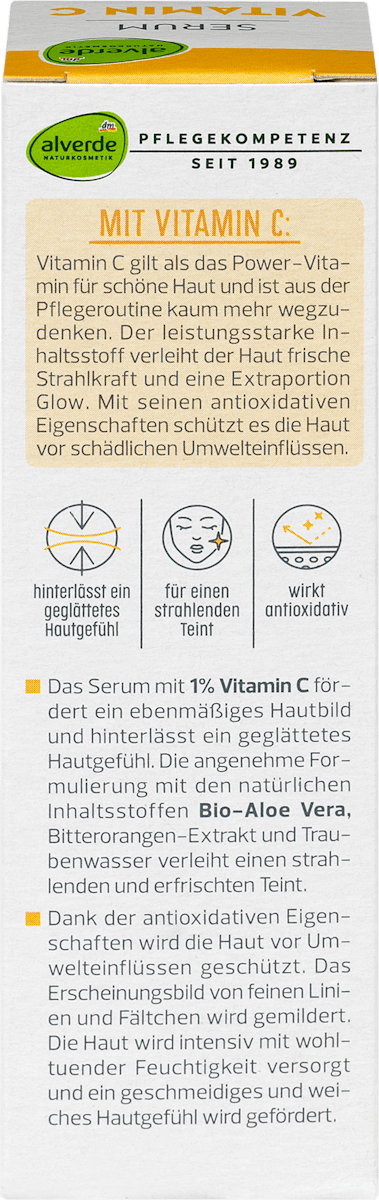 Alverde Vitamin C with organic Aloe Vera Serum 30ml