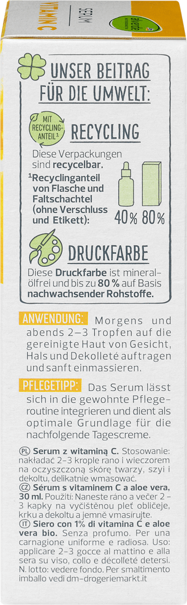 Alverde Vitamin C with organic Aloe Vera Serum 30ml