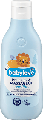Babylove – Care & Massage Oil Sensitive (with Chamomile & Sunflower Oil) 250ml