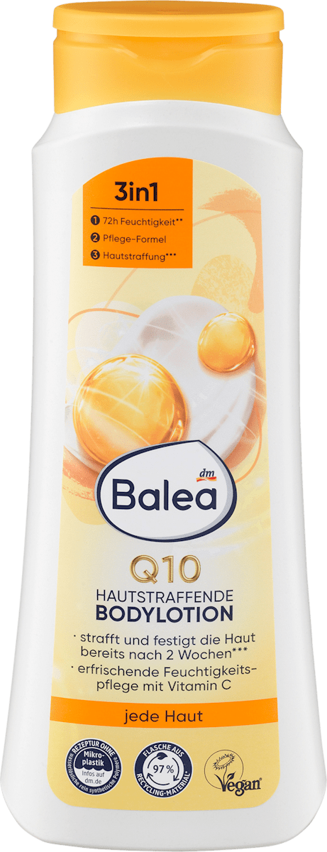 Balea Q10 Firming Body Lotion is a 3-in-1, 400ml