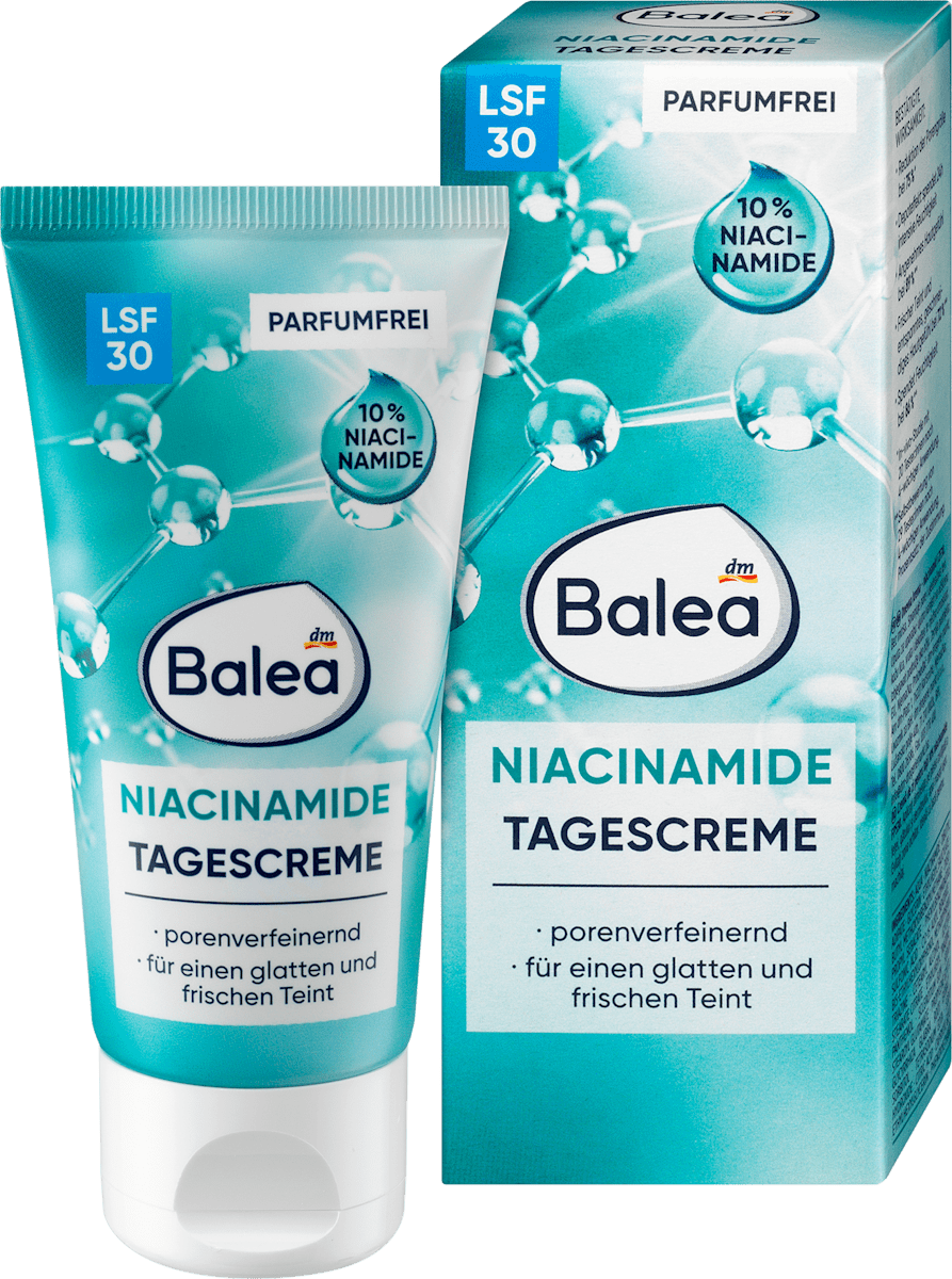 Balea a day cream with 10% Niacinamide + SPF 30 , 50ml