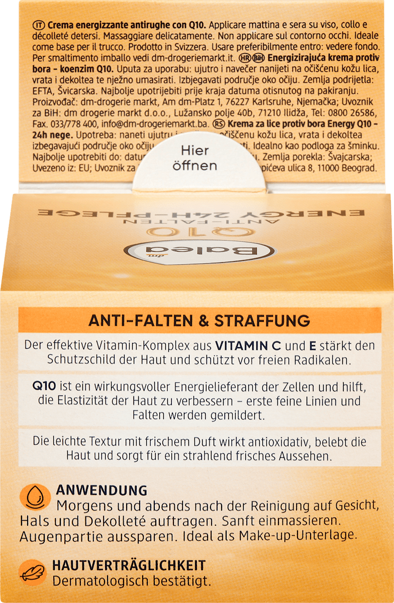 Balea Q10 Anti-Falten Energy 24h-Pflege 50ml