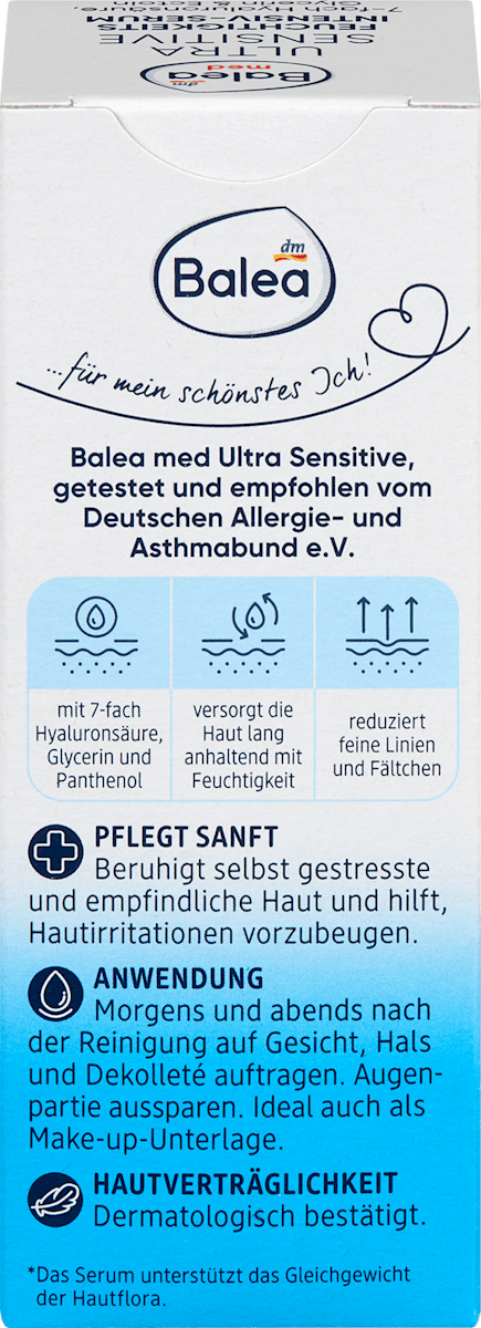 Balea Med Ultra Sensitive Feuchtigkeits Intensiv-Serum 30ml
