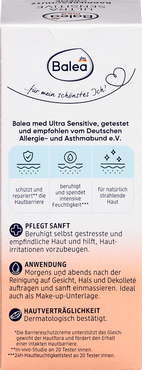 Balea Med Ultra Sensitive Barrier Protection Cream 50ml
