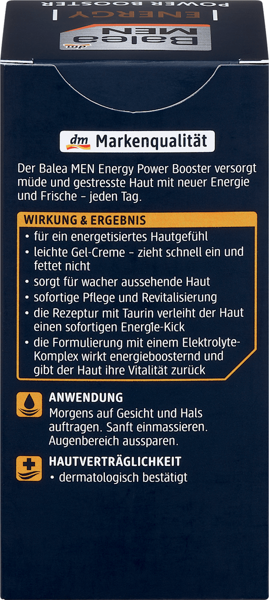 Balea MEN Energy Power Booster Face Cream 50 ml