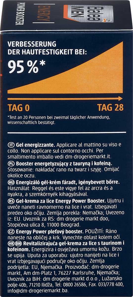 Balea MEN Energy Power Booster Face Cream 50 ml