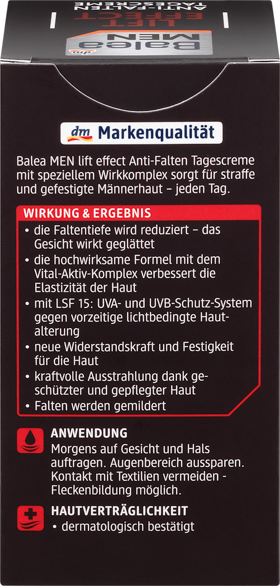 Balea MEN Lift Effect Anti-Falten Tagescreme 50 ml