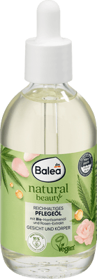 Balea Natural Beauty – Rich Care Oil (with Organic Hemp Seed Oil & Rose Extract) 100ml