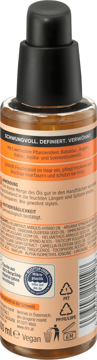 Balea Professional – Traumlocken Hair Oil (for Curly & Wavy Hair, Silicone-Free) 100ml