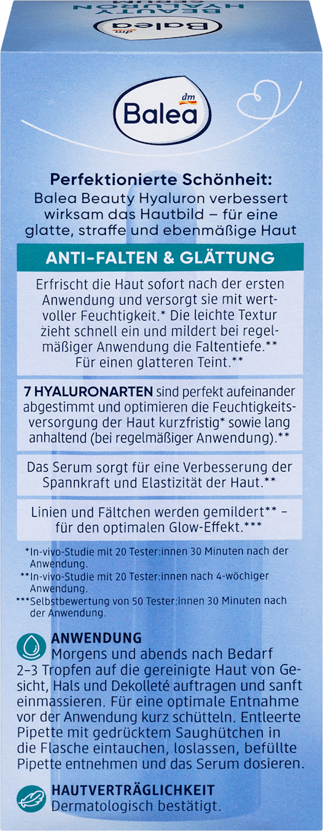 Balea Beauty Hyaluron Serum – 7-Fach Hyaluronsäure 30ml