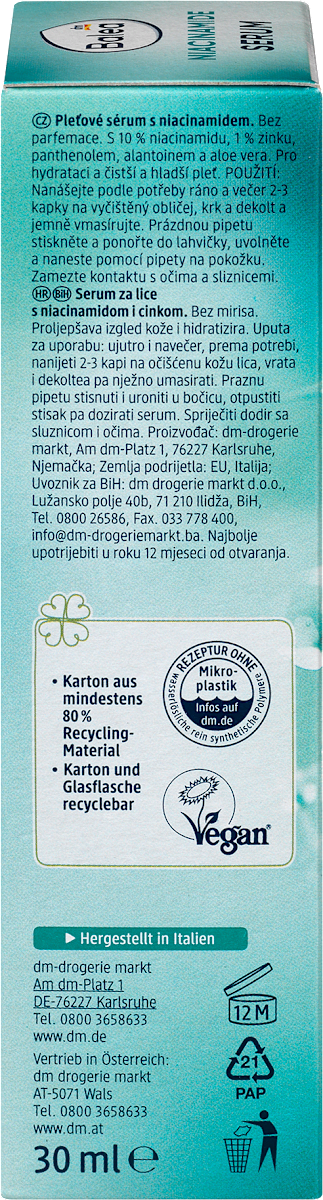 Balea Niacinamide Serum – 10% Niacinamid + 1% Zink 30ml