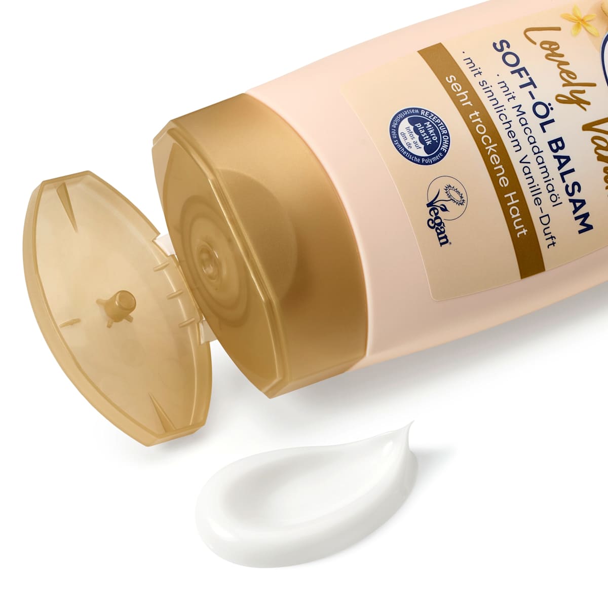 Balea – Lovely Vanilla Soft-Oil Balsam (with Macadamia Oil, for Very Dry Skin) 200ml