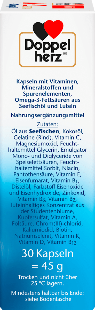 Doppelherz A-Z Extra + Omega-3, 30 Capsules