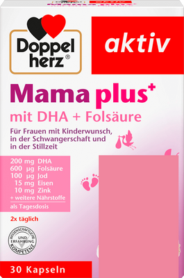 Doppelherz Mama Plus mit DHA + Folsäure – 30 Capsules