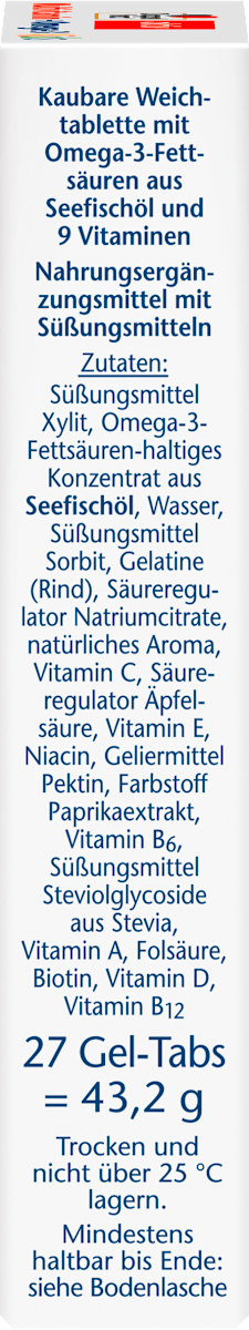 Doppelherz Aktiv Multivitamin + Omega-3 Kids 27 Gel-Tabs