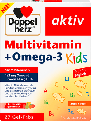 Doppelherz Aktiv Multivitamin + Omega-3 Kids 27 Gel-Tabs