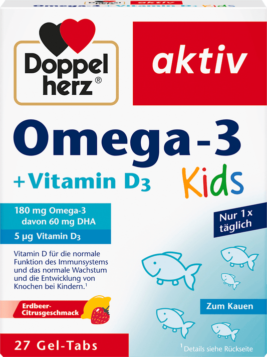 Doppelherz aktiv Omega-3 + Vitamin D3 Kids 27 Gel-Tabs