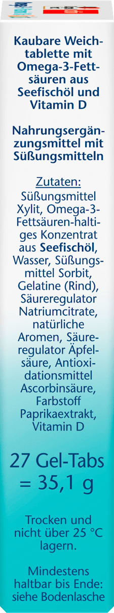 Doppelherz aktiv Omega-3 + Vitamin D3 Kids 27 Gel-Tabs
