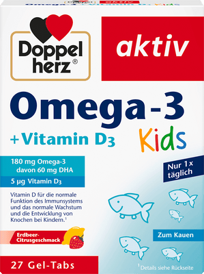 Doppelherz aktiv Omega-3 + Vitamin D3 Kids 27 Gel-Tabs