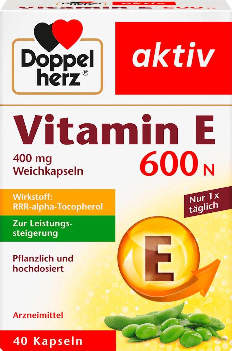 Doppelherz Aktiv Vitamin E 600 N – 40 Capsules
