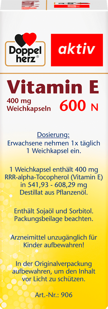 Doppelherz Aktiv Vitamin E 600 N – 40 Capsules