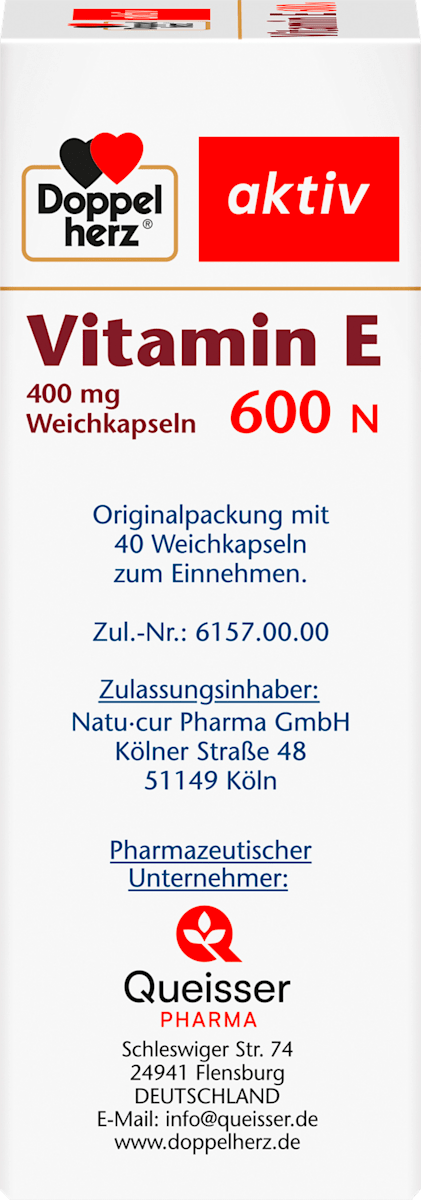 Doppelherz Aktiv Vitamin E 600 N – 40 Capsules
