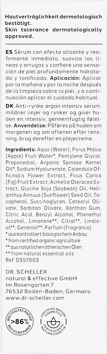 Apotheker Dr. Scheller Anti-Falten Argan Intensive Serum 30ml