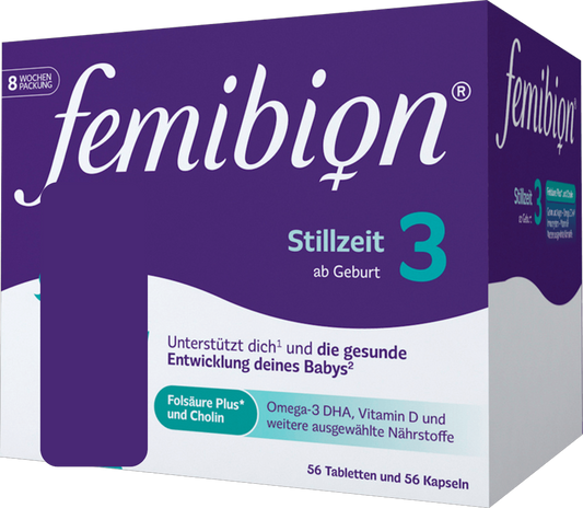 Femibion Stillzeit 3 56 Tablets + 56 Capsules = 112 Pieces (8-Week Supply)