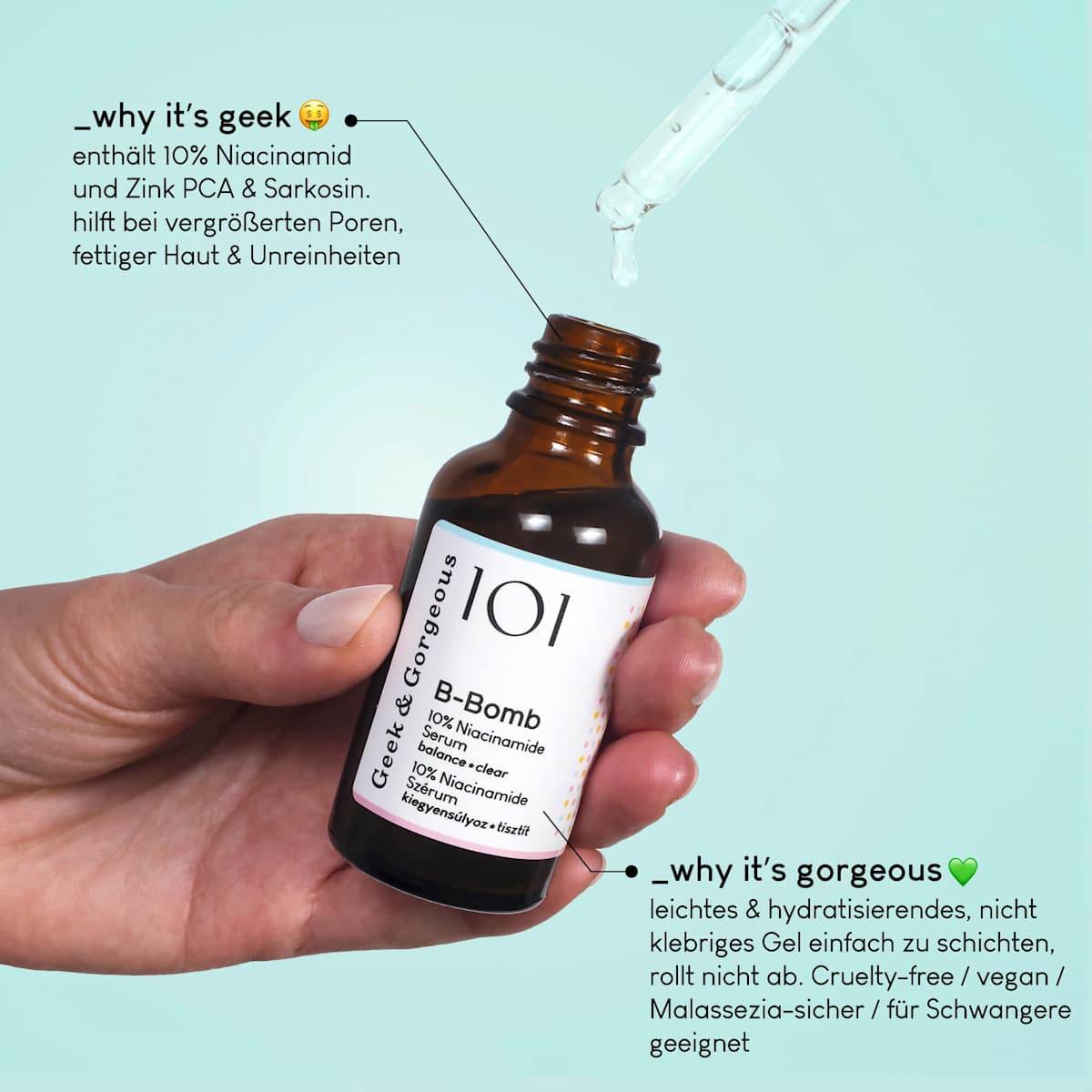 Geek & Gorgeous 101 B-Bomb Niacinamide Serum (10%) 30ml
