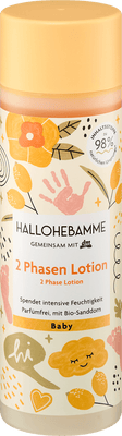 HALLOHEBAMME Baby Lotion 2 Phasen – with Organic Sea Buckthorn 200 ml
