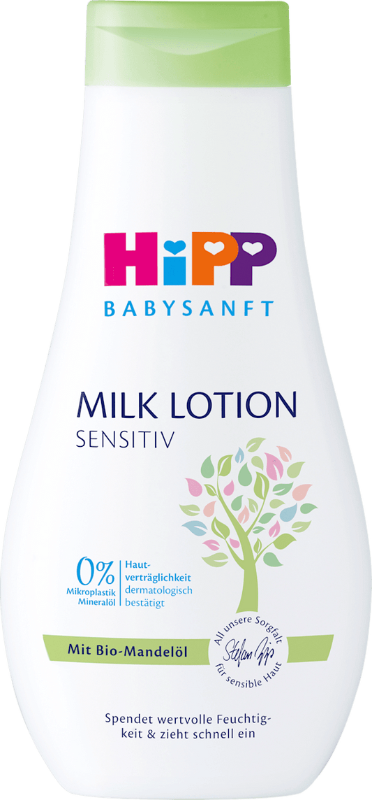 HiPP Babysanft Milk Lotion Sensitiv – with Organic Almond Oil 350 ml