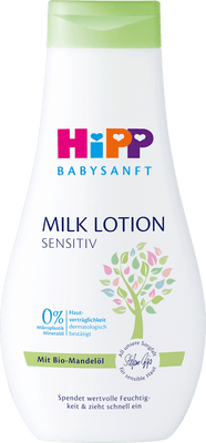 HiPP Babysanft Milk Lotion Sensitiv – with Organic Almond Oil 350 ml