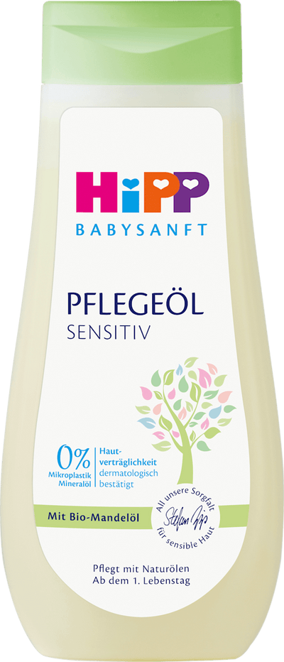 HiPP Babysanft – Sensitive Baby Care Oil with Organic Almond Oil 200ml