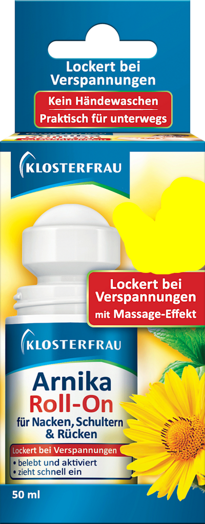 Klosterfrau Arnika Roll-On – for Neck, Shoulders & Back (50 ml)