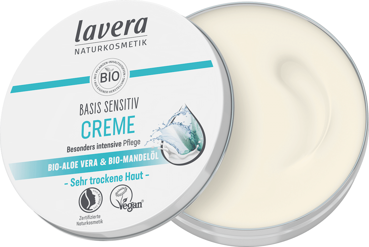 Lavera Basis Sensitiv Creme Bio Aloe Vera & Bio Mandelöl 150ml