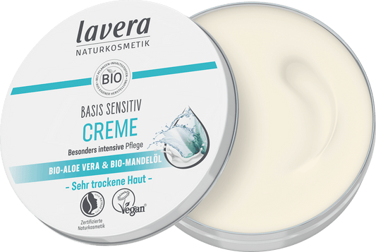 Lavera Basis Sensitiv Creme Bio Aloe Vera & Bio Mandelöl 150ml