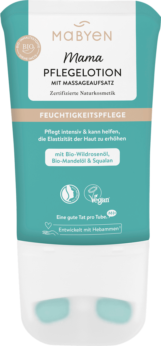 Mabyen Mama Care Lotion with Massage Applicator – Moisturizing Care (Certified Natural Cosmetics) 150ml