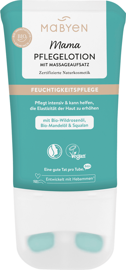 Mabyen Mama Care Lotion with Massage Applicator – Moisturizing Care (Certified Natural Cosmetics) 150ml