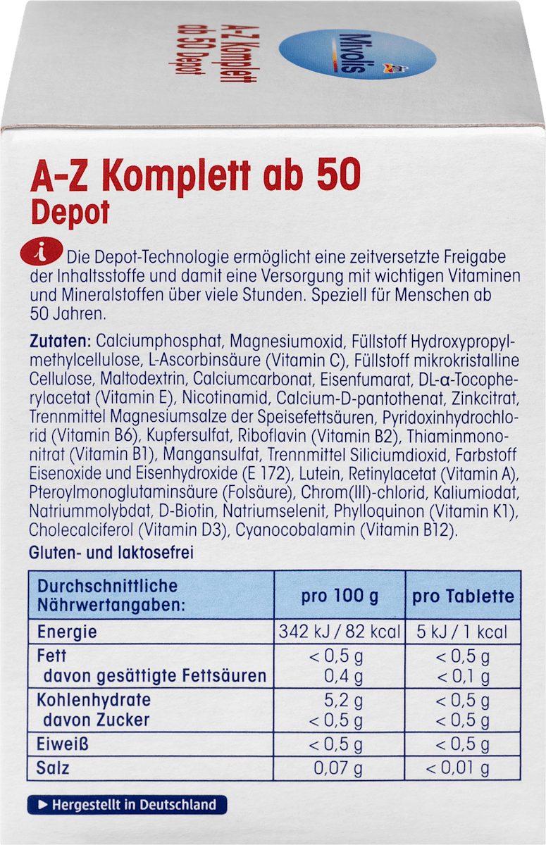 Mivolis A‑Z Complete Depot ab 50 – 100 Tablets