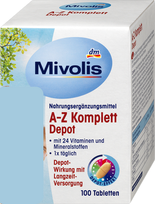 Mivolis A‑Z Complete Depot Multivitamin – 100 Tablets