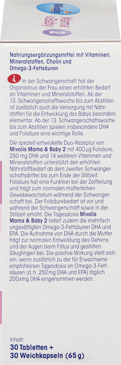 Mivolis Mama & Baby 2 30 Tablets + 30 Soft Capsules